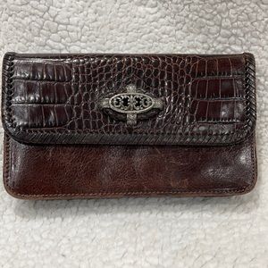 Brighton wallet brown with glasses compartment